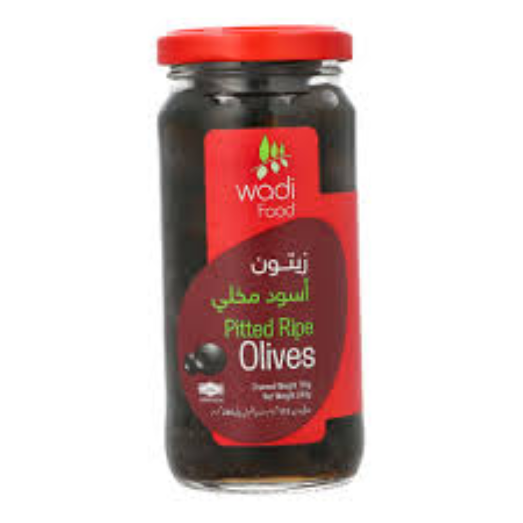 WADI PITTED RIPE OLIVE 350G
